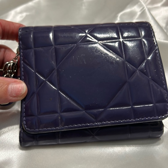 Dior Ladies  Dark Purple Wallet - Picture 1 of 16